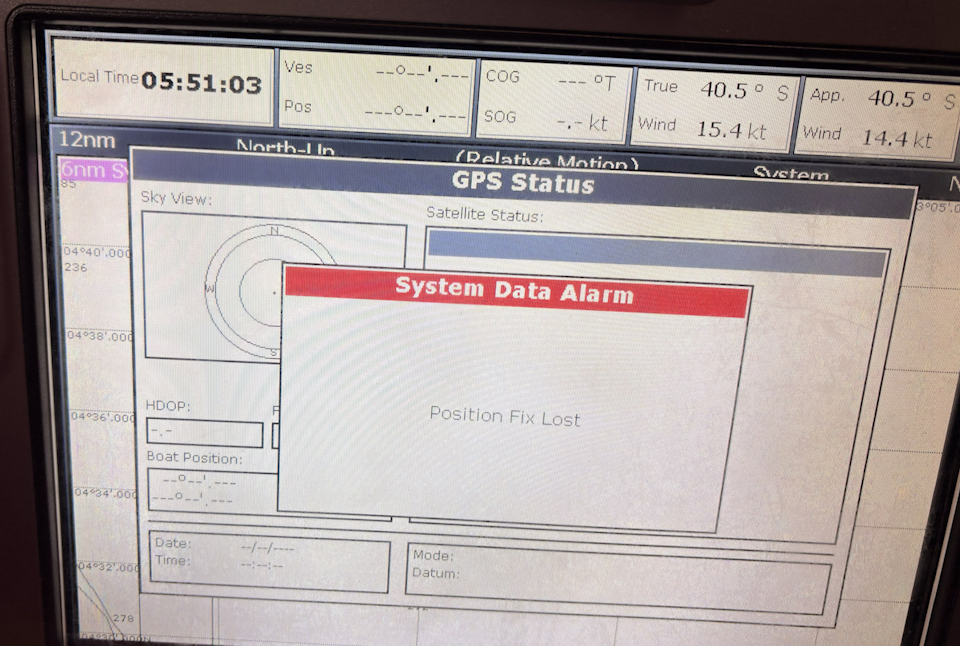 IMAGE: GPS Status – Position Fix Lost